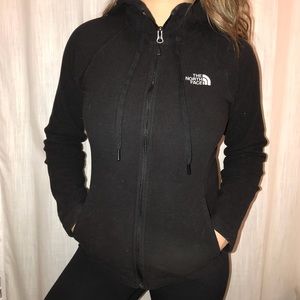 Black North Face Zip up Hoodie